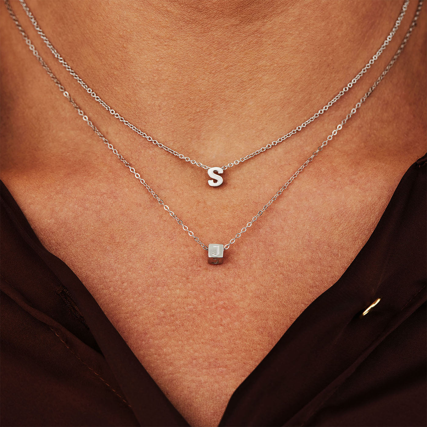 Selected Jewels Julie Chloé 925 sterling zilveren initial ketting SJ1010101-A