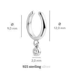 Violet Hamden Venus 925 Sterling Zilveren Ear Cuff Met Geboortesteen VH370001-MAR
