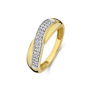 Beloro Jewels Monte Napoleone Femmes Bague Or 9 carats BO330020-56