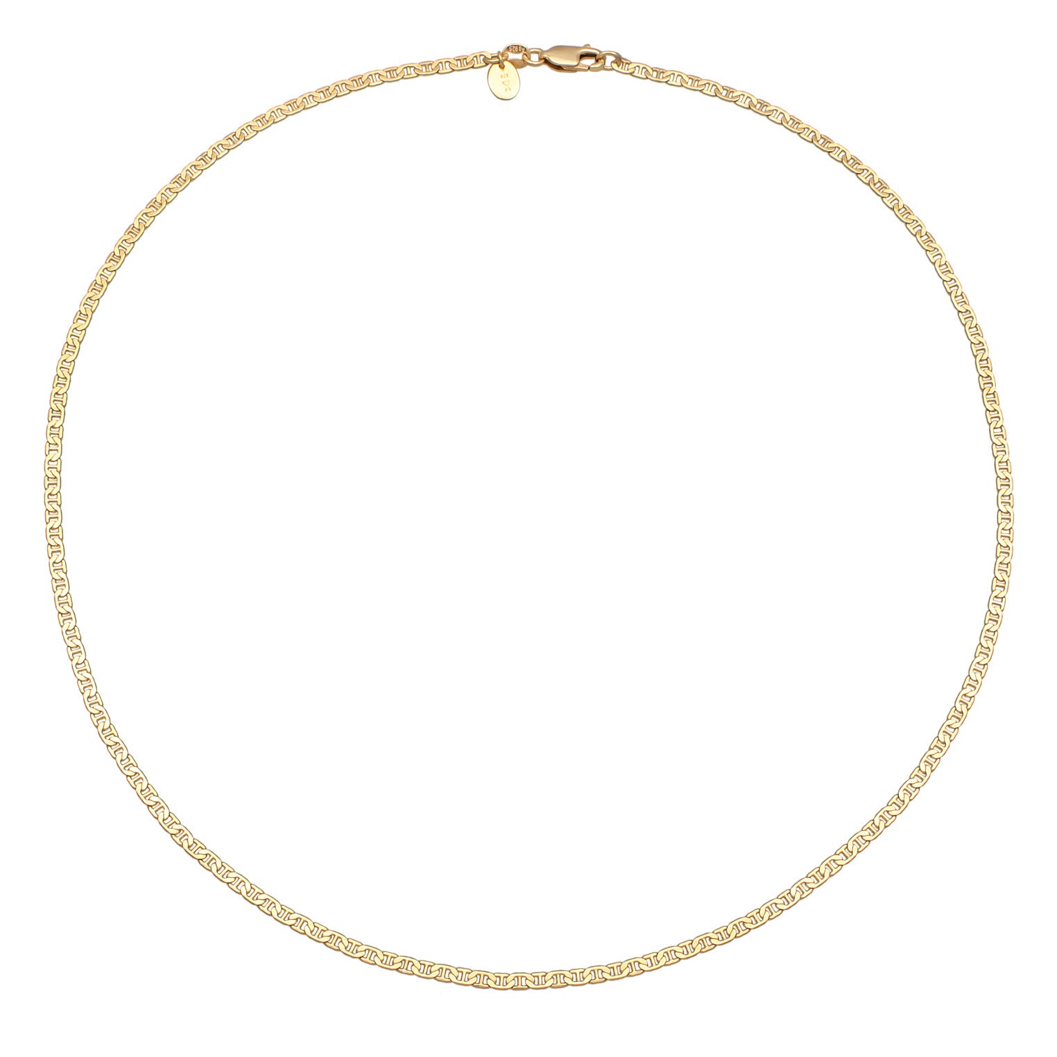 Elli 925 Sterling Silver Link Chain Necklace 2004-BF-0007945-001