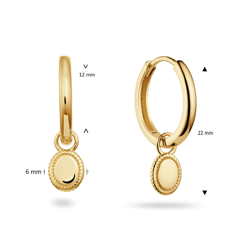 Jackie Gold Amsterdam 14 Karat Gold Earrings JKE25.575-zoom-