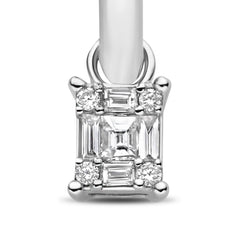 Isabel Bernard De la Paix Maxime 14 karat whitegold ear stud with diamond 0.24 carat IBD360035