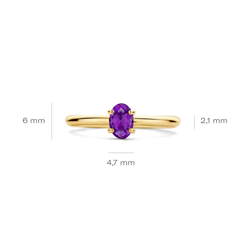 Blush Femmes Bague Or 14 carats 1242YAM/58-zoom-