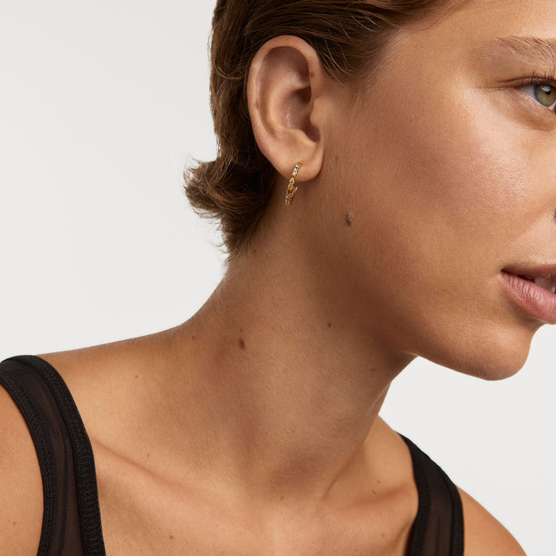 P D Paola Color Boucles d'oreilles Plaqué or 18 carats AR01-B96-U-zoom-