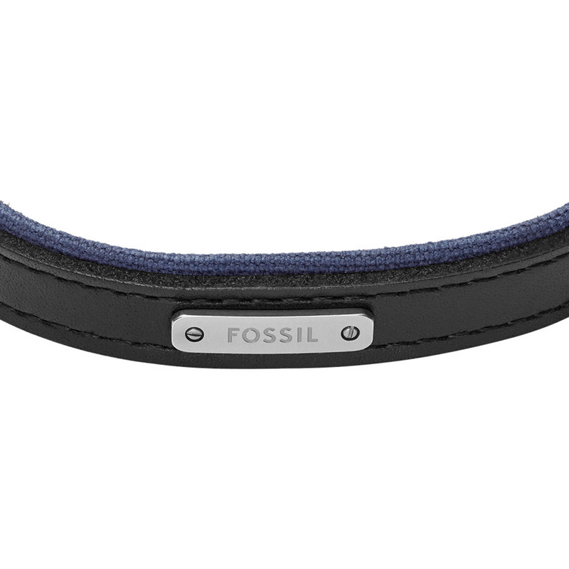 Fossil Everett Leather Men's Bracelet JA7316998-zoom-