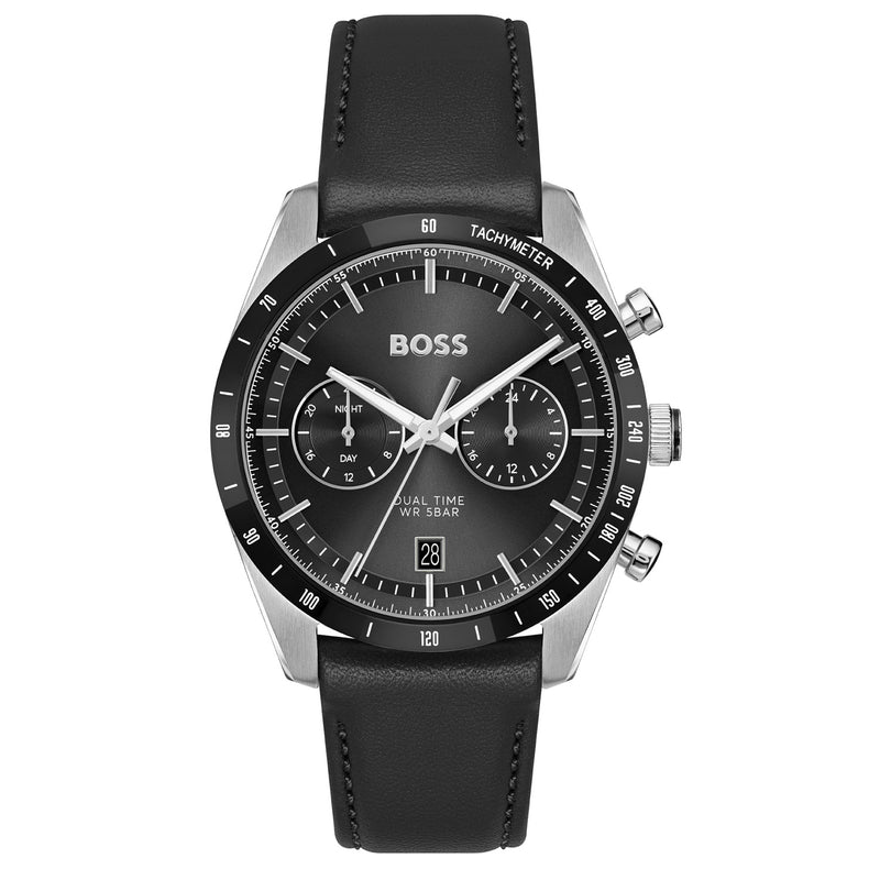 Hugo Boss Tourmaster Montre Homme En Argent HB1514284-zoom-