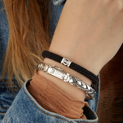 Buddha to Buddha Heritage 925 Sterling Silver George Texture Bracelet BTB128-D