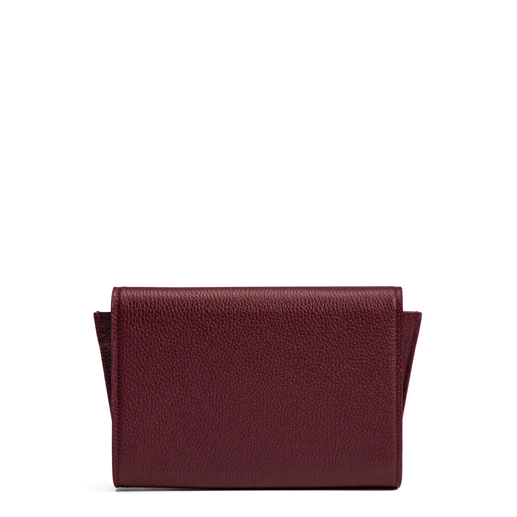 Isabel Bernard Honoré Lina Bordeaux Red Clutch With Detachable Shoulder Chain IB21135-052