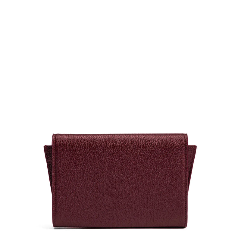 Isabel Bernard Honoré Lina Pochette Bordeaux Avec Chaîne D’Épaule Amovible IB21135-052-zoom-