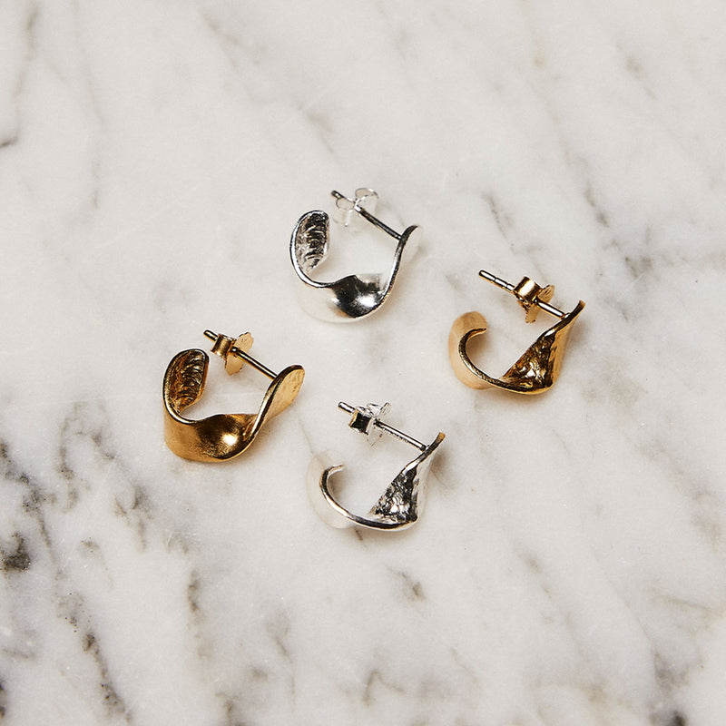 ENAMEL Copenhagen Boucles d'oreilles Plaqué or 18 carats E343GM-zoom-