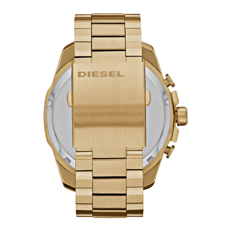Diesel Mega Chief Hommes Montre Or DZ4360-zoom-