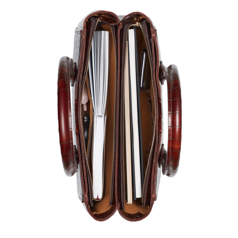 Isabel Bernard Honoré Sac à Main Marron IB25006-zoom-