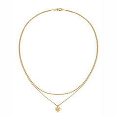 Elli 925 Sterling Silver Layered Link Chain Necklace 2004-BF-0008187-001