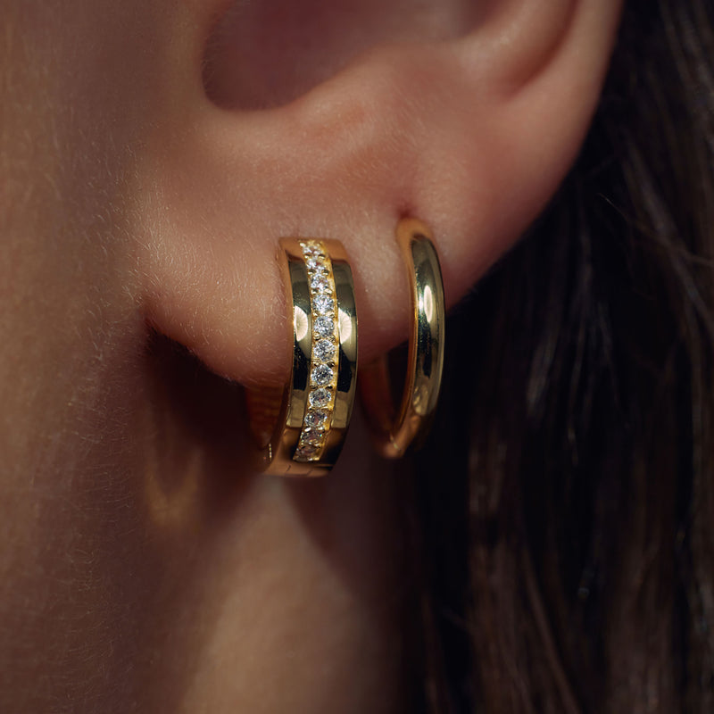 Parte Di Me Ponte Vecchio Femmes Créoles Plaqué or 14 carats PDM36107-zoom-