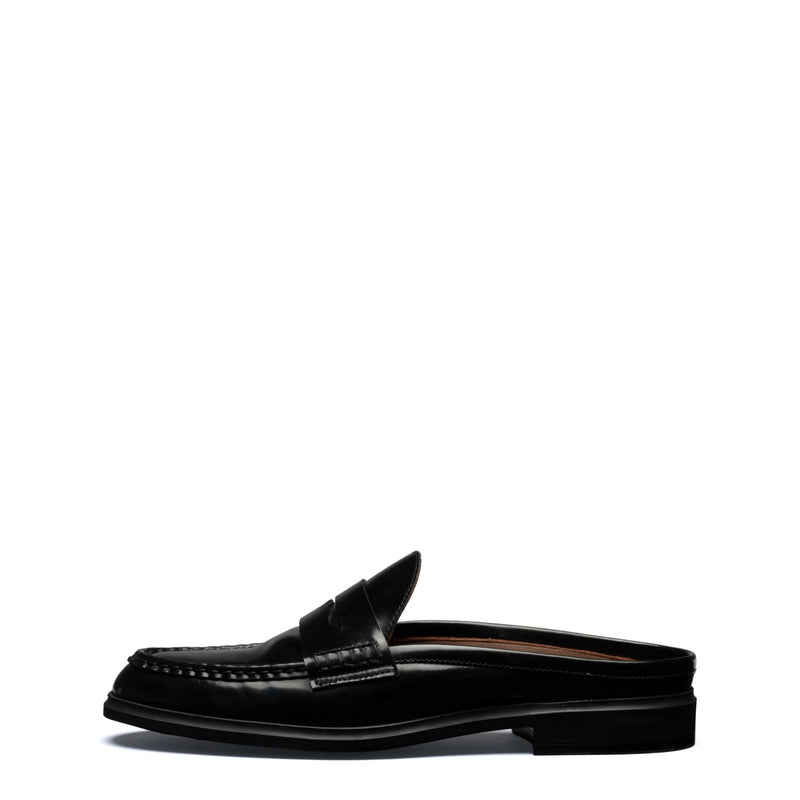 Isabel Bernard Vendôme Blandine mules noires en cuir spazzolato IB51016-601-35-zoom-