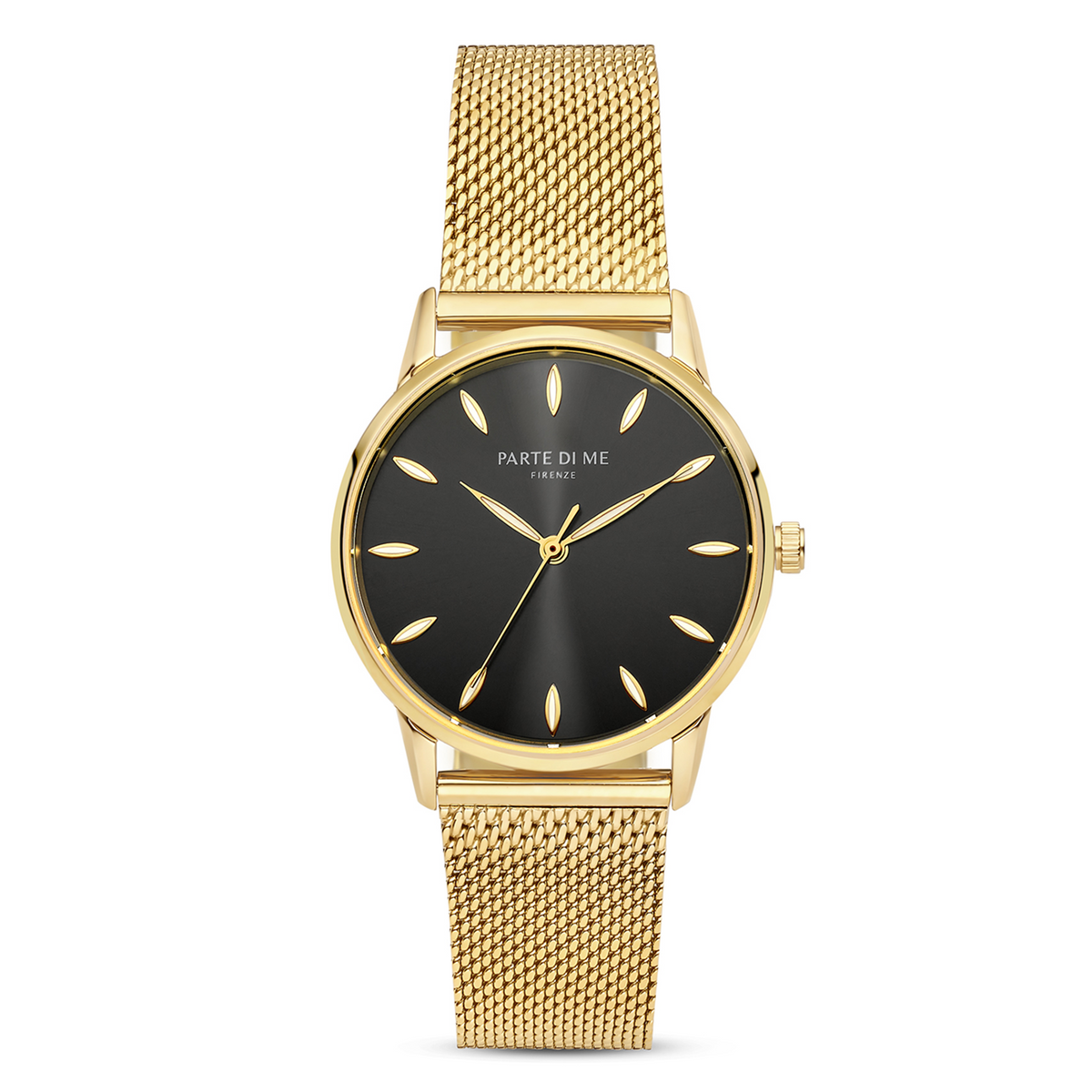 Parte Di Me Orologio round ladies watch gold coloured and black PDM09052