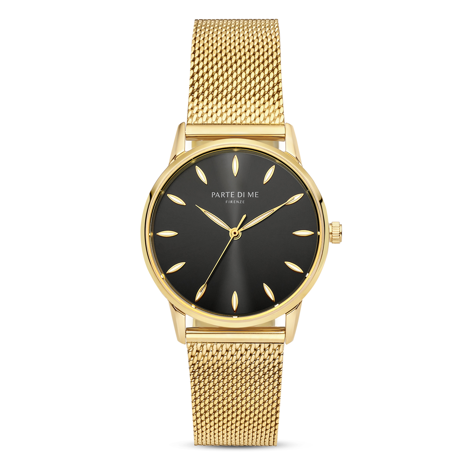 Parte Di Me Orologio round ladies watch gold coloured and black PDM09052