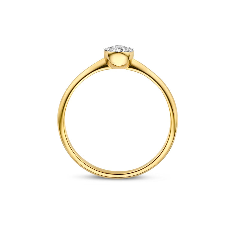 Isabel Bernard De la Paix Viviane bague en or 14 carats avec diamant 0.11 ct IBD330037-50-zoom-