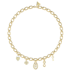 Guess Love Bites Gold-coloured Necklace JUBN06041JWYGT-U
