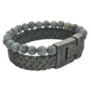 Josh Vintage Bracelet Vert 24966-BRA-VB/GREEN/M