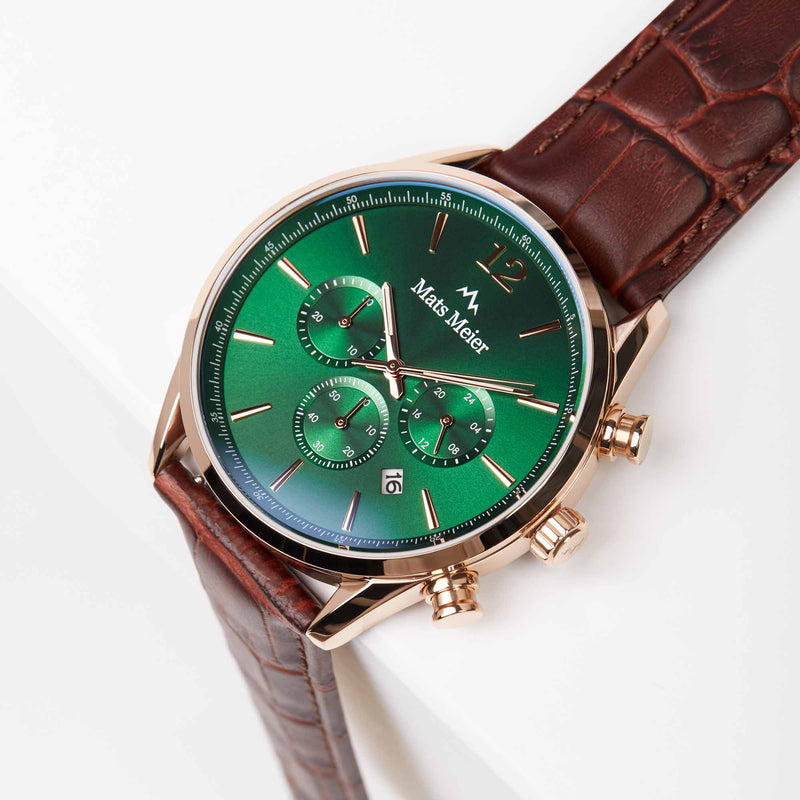 Mats Meier Grand Cornier Hommes Montre Marron MM00114-zoom-