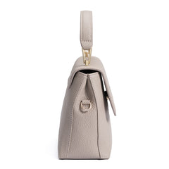 Isabel Bernard Femme Forte Heline Taupe Leather Handbag made of Calfskin IB21039