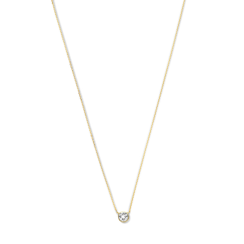 Violet Hamden Venus Collier en Argent 925 Sterling Plaqué Or avec Pierre de Naissance VH340010-OCT-zoom-