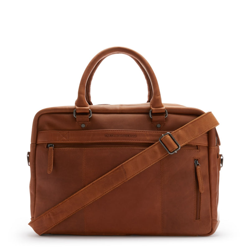 The Chesterfield Brand Boston Unisexe Sac Ordinateur Cognac C40.108631-zoom-