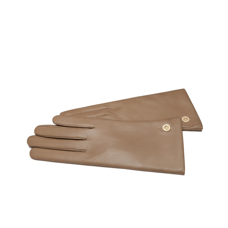 Isabel Bernard Honoré Eleanor taupe goatskin leather gloves IB67000-378-6.5-zoom-