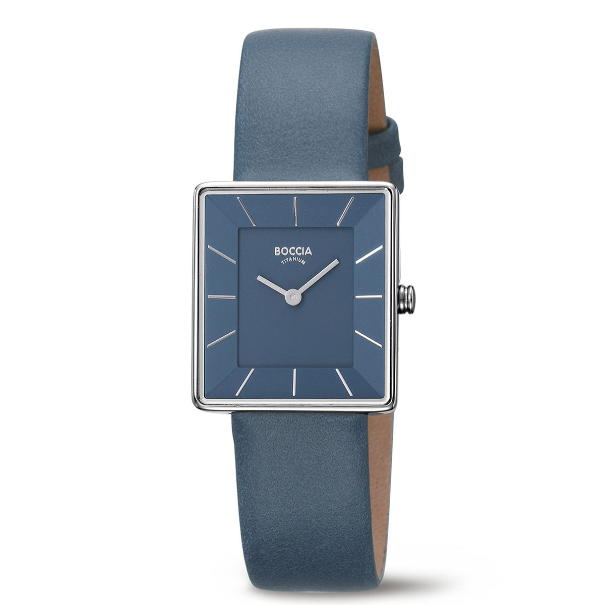 Boccia Titanium Blauw Dames Horloge 2002-3351-08