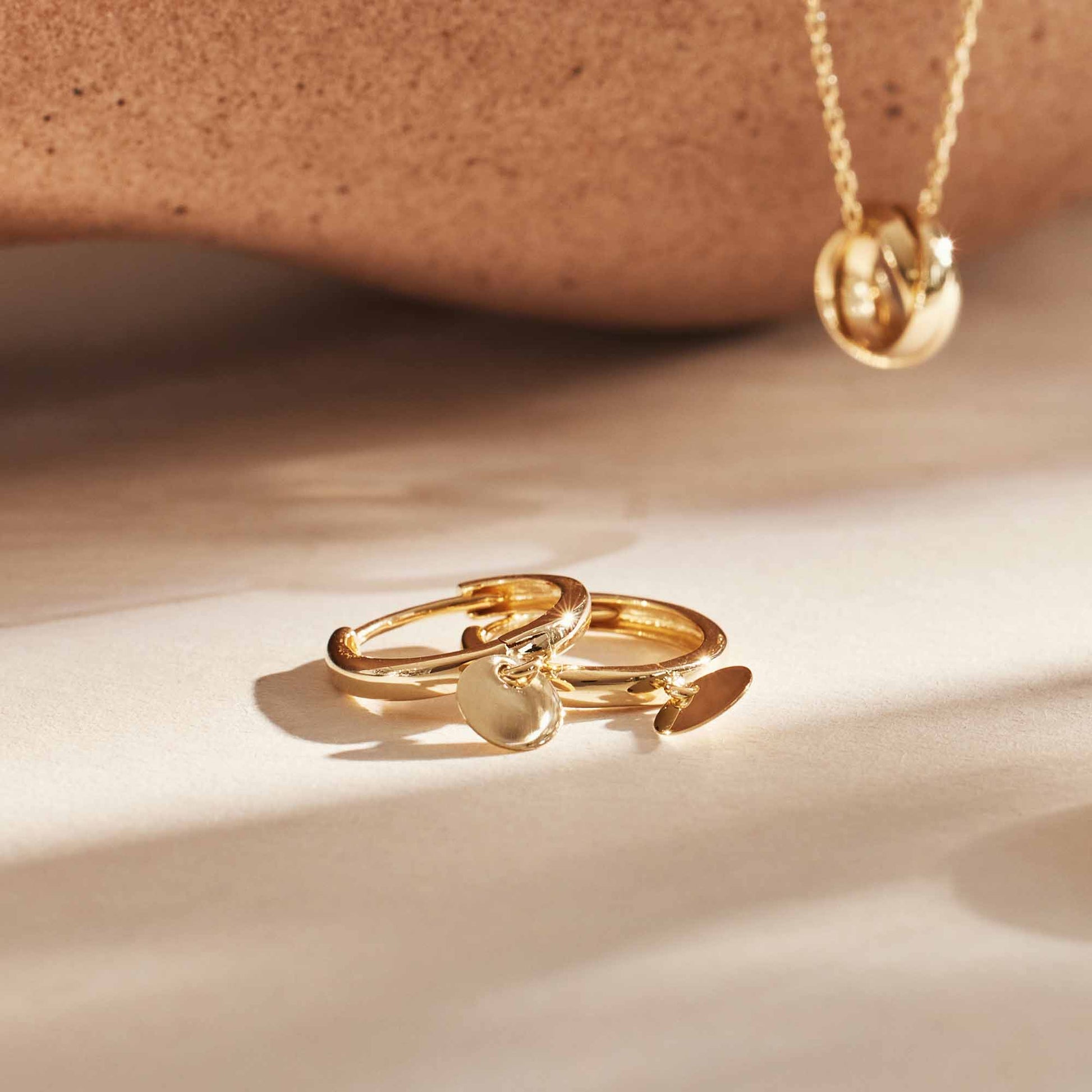 Isabel Bernard Le Marais Jeanne 14 Carat Golden Hoop Earrings IB360250