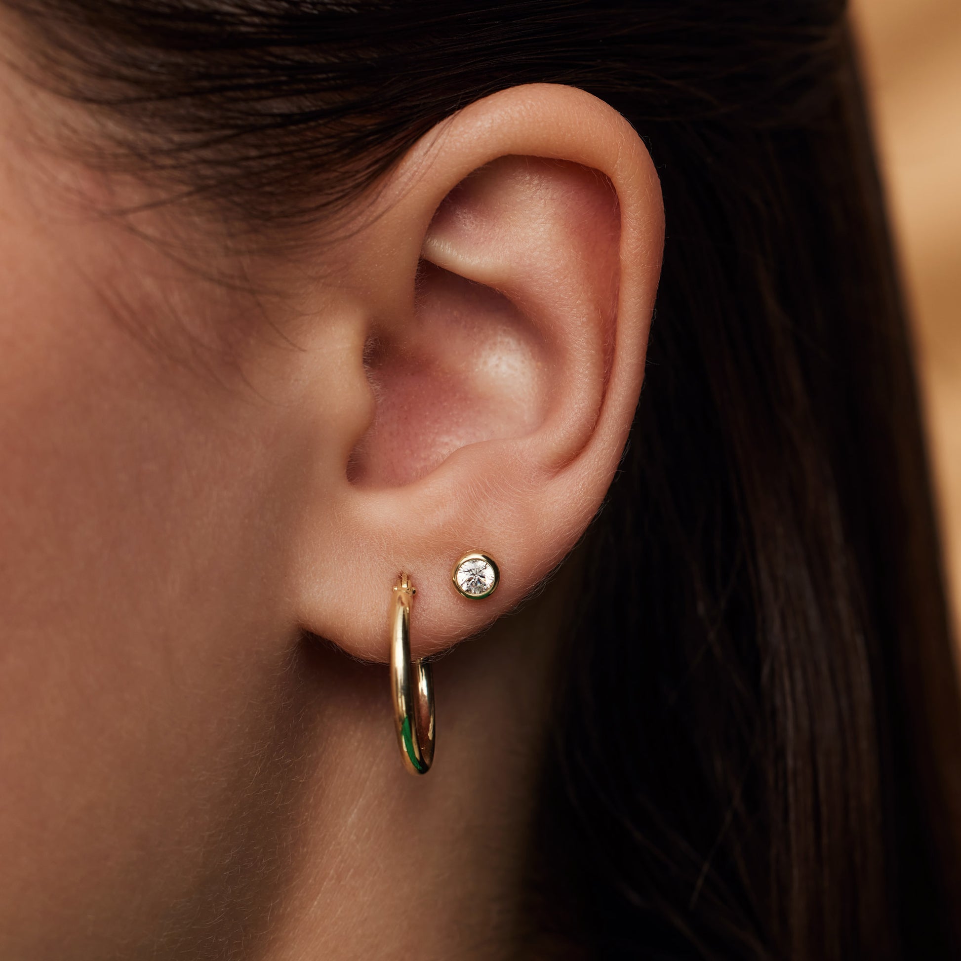 Beloro Jewels Monte Napoleone Lucilla 9 carat gold Ear Studs BO360012