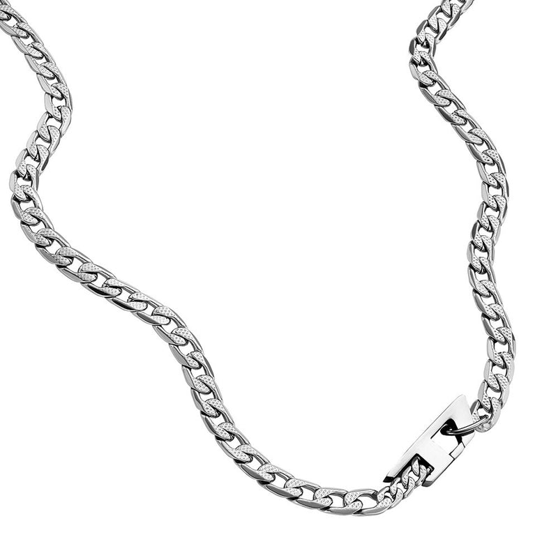 Diesel Steel Collier Argent DX1497040-zoom-