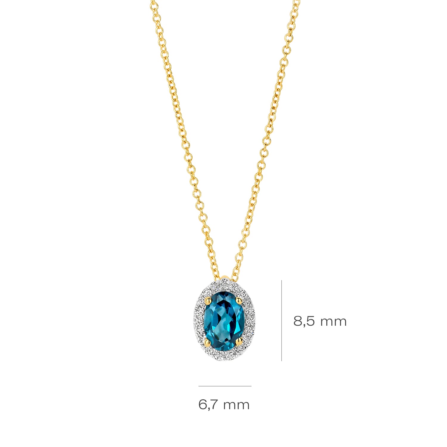 Blush Natural Diamonds 14 karat gold Necklace 3617YDL