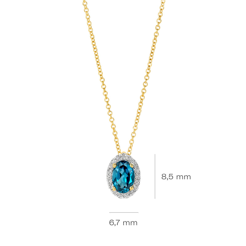 Blush Collier en or 14 carats avec diamants naturels 3617YDL-zoom-
