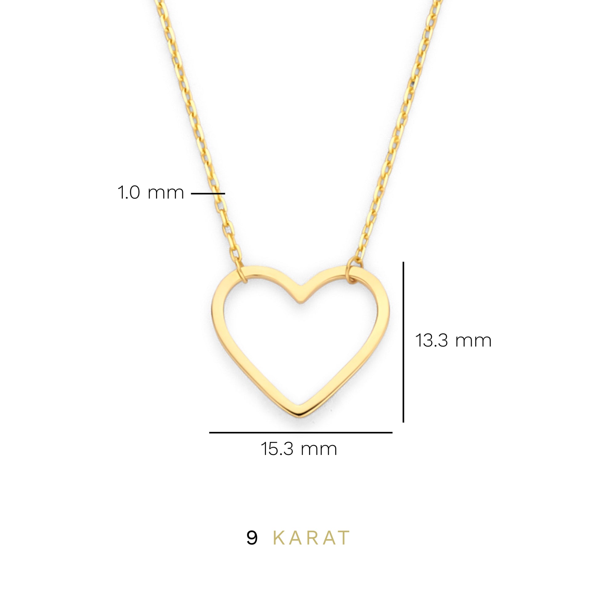 Beloro Jewels Della Spiga Giulia 9 carat gold Necklace BO340039