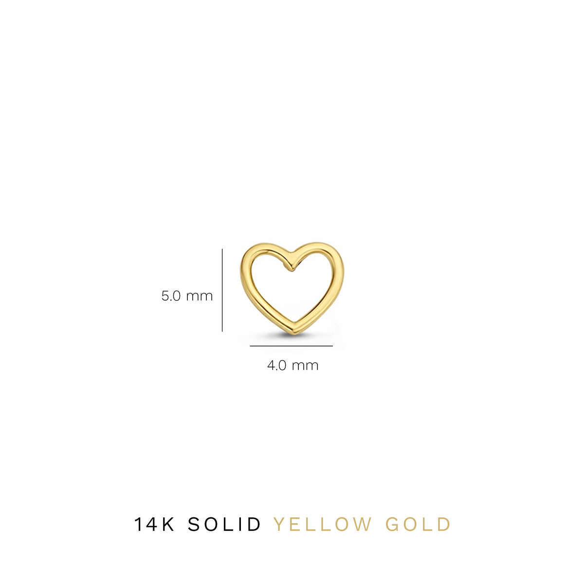 Isabel Bernard Belleville Amore 14 Carat Golden Ear Studs IB360232