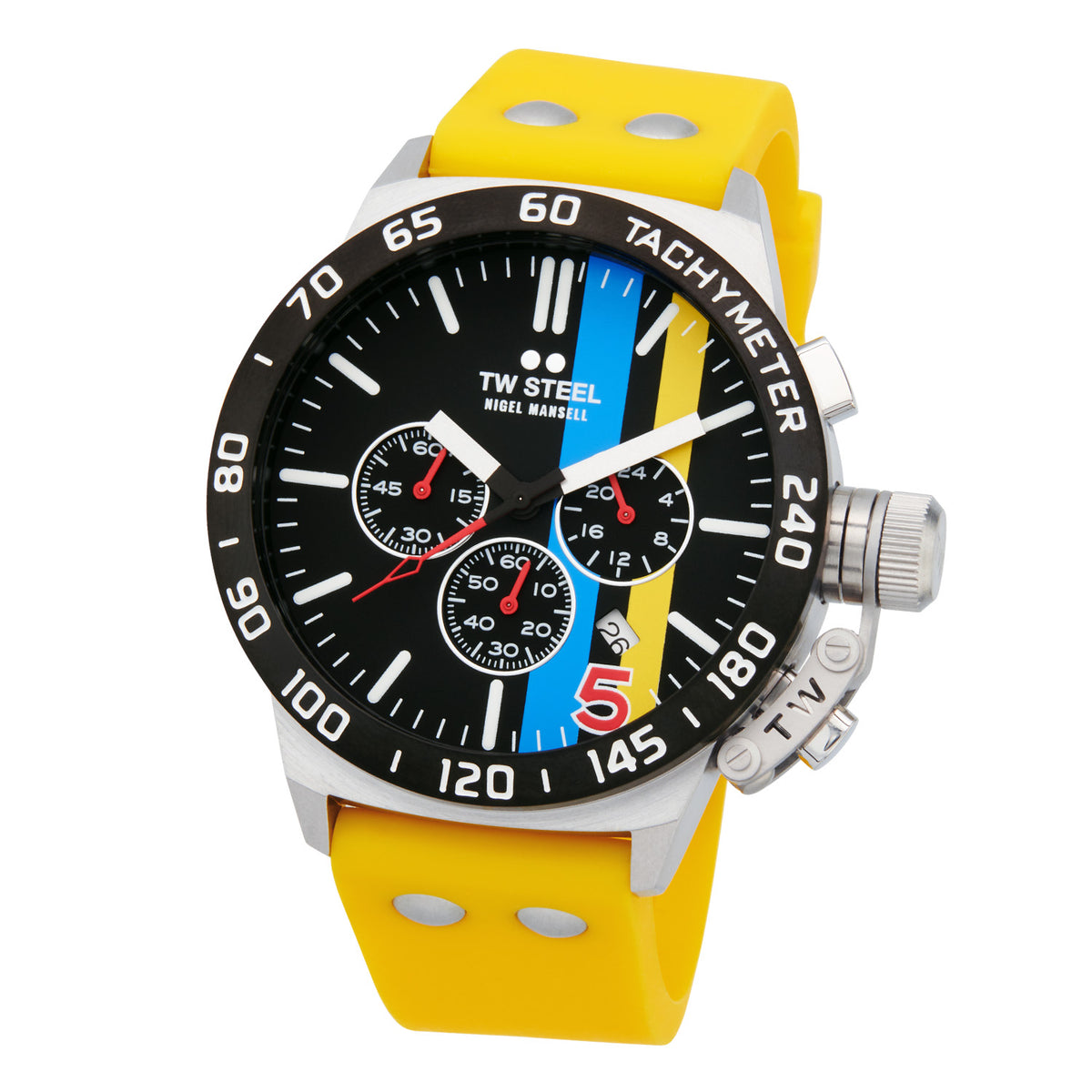 TW Steel Canteen - Nigel Mansell Blauw Heren Horloge 2002-TWCS124