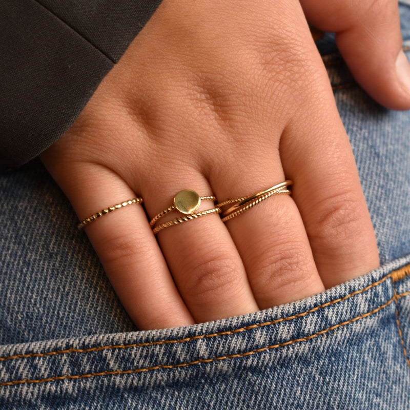 Jackie Gold Bague Or 14 carats JKR20.069.54-zoom-