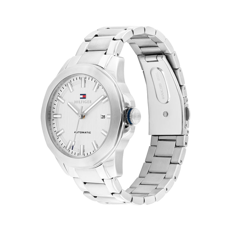 Tommy Hilfiger Lars Montre Automatique Pour Hommes En Argent TH1710695-zoom-