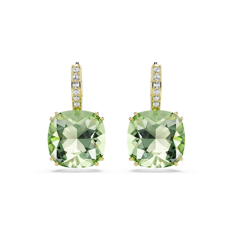 Swarovski Boucles d'oreilles Millenia couleur or avec cristal vert 5764822-zoom-