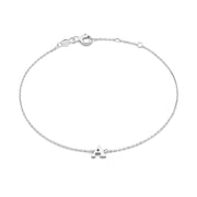 Isabel Bernard Saint Germain Rachel Bracelet Initiale Or blanc 14 carats IB320041-Z