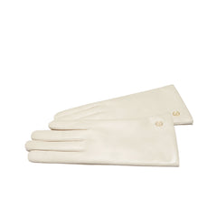 Isabel Bernard Honoré Eleanor cream goatskin leather gloves IB67000-372-8