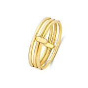 Isabel Bernard Cour d'Honneur Adora 14 karat golden 3-piece multiring IB330102-52