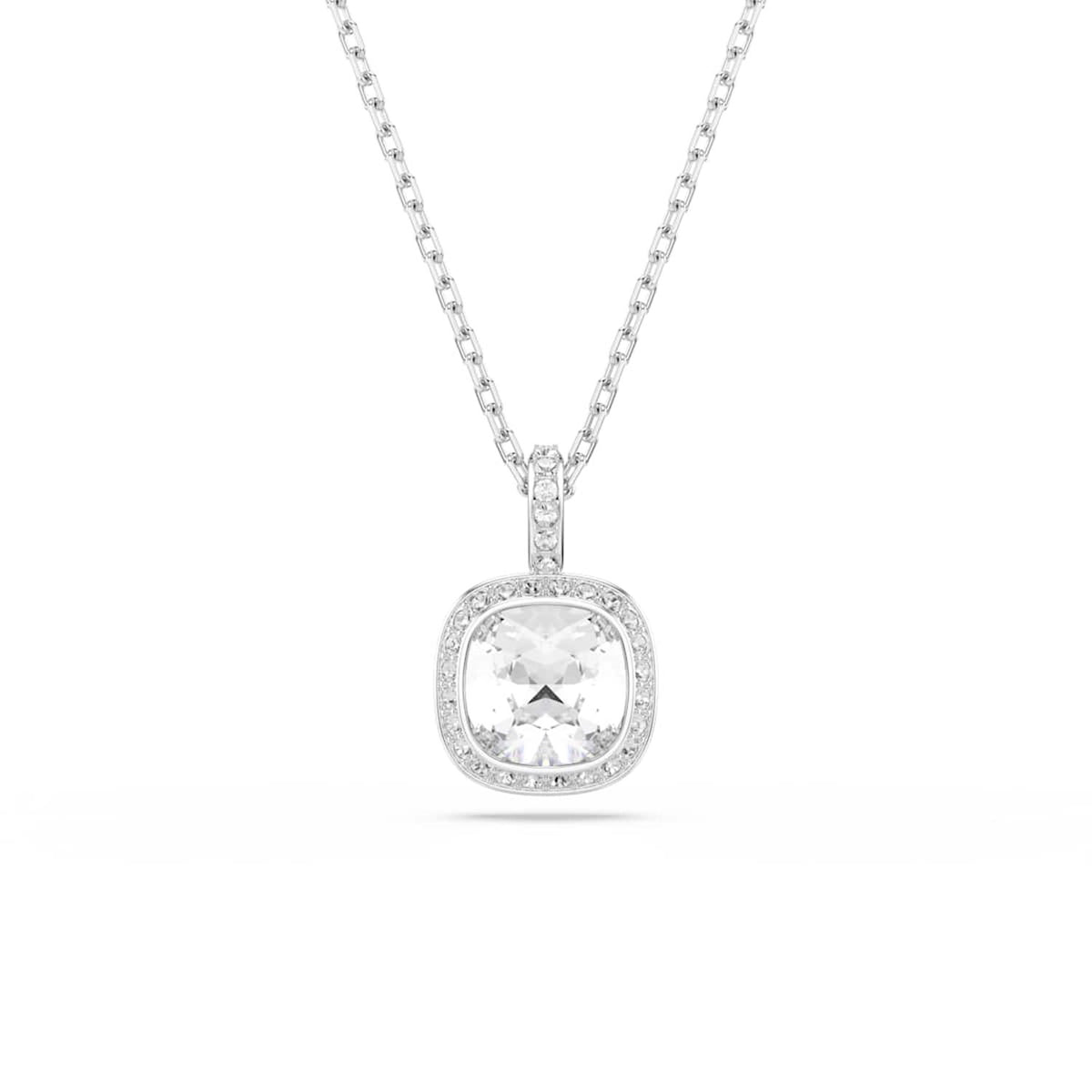 Swarovski Una Angelic Cushion Silver-Tone Necklace 5754340