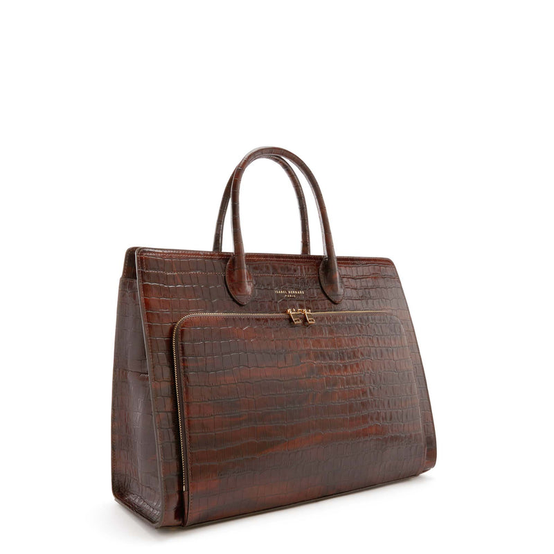 Isabel Bernard Honoré Sac à Main Marron IB25034-zoom-