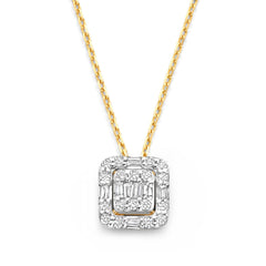 Isabel Bernard De la Paix Elena 14 karat gold necklace with diamond 0.18 carat IBD350030