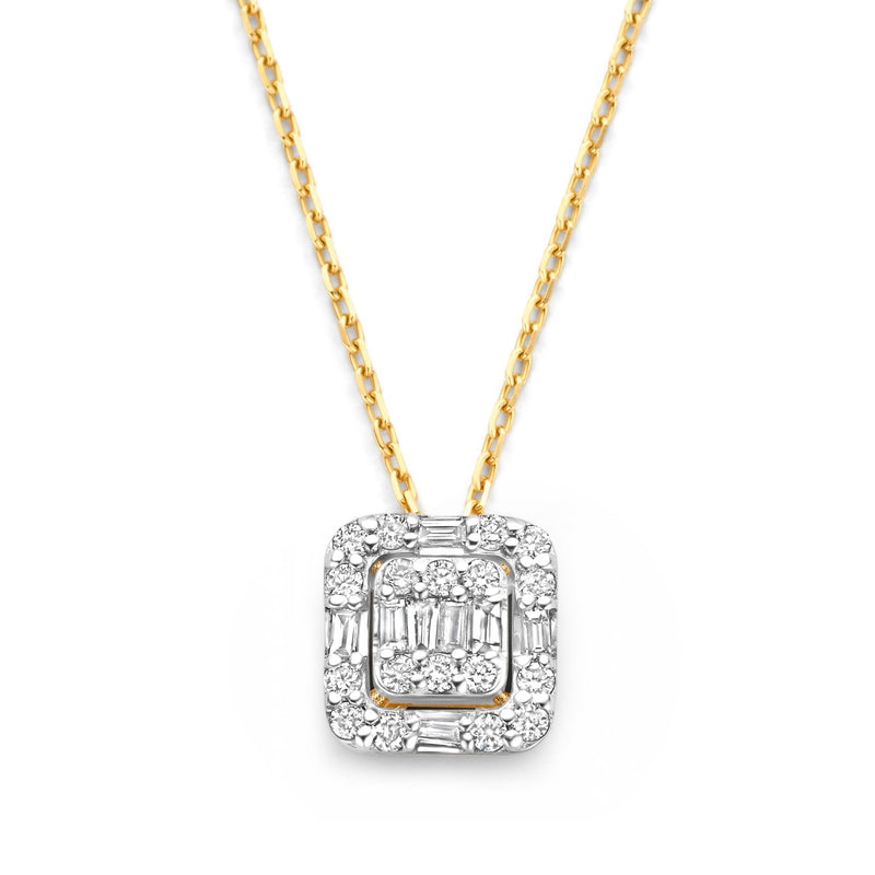 Isabel Bernard De la Paix Elena collier en or 14 carats avec diamant 0.18 ct IBD350030-zoom-