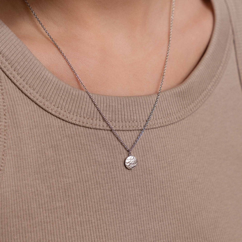 Violet Hamden Luna Collier en Argent 925 Sterling avec Pièce VH14008-zoom-