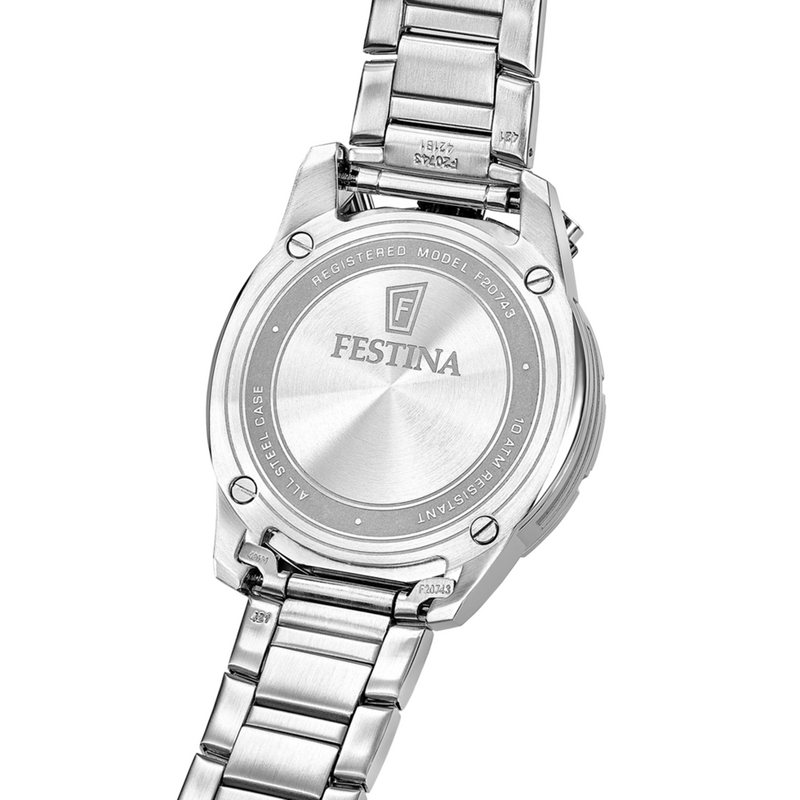 Festina Bullhead Blue Chronograph Men's Watch F20743/1-zoom-
